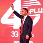 Le DG de Ooredoo lors de l'opération pré-lancement de la 4G. D. R.